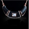 Free shipping! Fashion crystal necklaces, statement necklace, rectangle crystal, spacer beads, VN400, length in 38cm, sold in 2 pcs per pack
