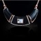 Free shipping! Fashion crystal necklaces, statement necklace, rectangle crystal, spacer beads, VN400, length in 38cm, sold in 2 pcs per pack