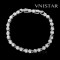 Free shipping! Bracelets, fashion crystal bracelet, safety catch, VB012, length in 20cm, sold in 2 pcs per pack
