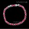 Free shipping! Bracelets, fashion crystal bracelet, safety catch, VB012, length in 20cm, sold in 2 pcs per pack