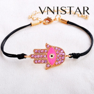 Free shipping! Charm bracelets, palm shaped charm with eye, VSB089, palm size 20*36mm,  sold in 5pcs per pack
