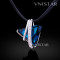 Free shipping! Necklaces, fashion crystal necklace, triangle pendant, large triangle crystal, VN564, sold in 2 pcs per pack