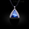 Free shipping! Necklaces, fashion crystal necklace, triangle pendant, huge triangle crystal, VN554, pendant size 28*28mm, sold in 2 pcs per pack