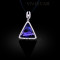 Free shipping! Necklaces, fashion crystal necklace, triangle pendant, huge triangle crystal, VN553, pendant size 27*27mm, sold in 2 pcs per pack