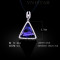 Free shipping! Necklaces, fashion crystal necklace, triangle pendant, huge triangle crystal, VN553, pendant size 27*27mm, sold in 2 pcs per pack
