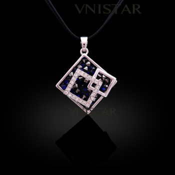 Free shipping! Necklaces, fashion necklace, square pendant, lady necklace, VN551, pendant size 29*29mm, sold in 2 pcs per pack