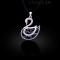 Free shipping! Necklaces, fashion necklace, swan pendant, swan necklace, VN550, pendant size 25*30mm, sold in 2 pcs per pack