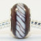 Free Shipping! Silver plated core glass bead PGB003, brown color fashion beads size in 14*9mm sold as 20pcs each pack
