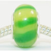 Free Shipping! Vnistar silver plated core glass beads PGB015, green beads in bulk size in 14*10mm, sold as 20pcs each pack