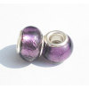 Free Shipping! Vnistar wholesale silver plated glass beads PGB102,  purple glass beads in stock size in 14*10mm, sold as 20pcs each pack
