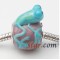 Free Shipping! Vnistar silver plated core glass PGA017, animal glass bead size in 22*15mm, sold as 10pcs each pack