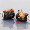 Free Shipping! Vnistar silver plated core glass PGA112, animal glass bead size in 18*14mm, sold as 15pcs each pack