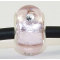 Free Shipping! Silver plated core glass bead PGSS102, pink bead with clear stones, silver foil in 9*14mm, sold as 20pcs each pack