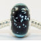 Free Shipping! Vnistar silver plated core glass beads with black blue color-PGB315 size 9*14mm sold as 20pcs each pack