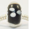 Free Shipping!Vnistar silver plated core glass beads with black and white color -PGB320(9*14mm),sold as 20pcs each pack