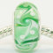 Free Shipping! Vnistar silver plated core glass beads with green color -PGB356 size 9*14mm, sold as 20pcs each pack