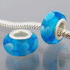 Free Shipping!Vnistar silver plated core glass beads with sky blue PGB373 size 9*14mm, sold as 20pcs each pack