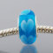 Free Shipping!Vnistar silver plated core glass beads with sky blue PGB373 size 9*14mm, sold as 20pcs each pack