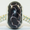 Free Shipping! Vnistar silver plated core glass beads with black PGB375 size 9*14mm, sold as 20pcs each pack