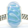 Free Shipping! Vnistar silver plated core glass beads PGB389, light blue glass beads, sold as 20pcs each pack