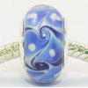 Free Shipping! Vnistar silver plated core glass beads with blue color-PGB357 size 9*14mm, sold as 20pcs each pack