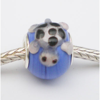 Free Shipping! Vnistar silver plated core glass beads PGA098, animal glass beads in 13*16mm, sold as 20pcs each pack