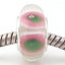 Free Shipping! Vnistar silver plated core glass beads PGB395, pink glass beads in 9*14mm, sold as 20pcs each pack