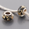 Free Shipping! Vnistar silver plated core glass beads PGB503, black beads with size in 9*14mm, 20pcs per pack