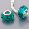 Free Shipping! Vnistar silver plated core turquoise cut glass beads PGB419, size in 9*14mm, 20pcs per pack