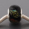 Free Shipping! Silver plated core dichroic glass beads PGB534, black glass beads with size in 10*13mm, 30pcs per pack