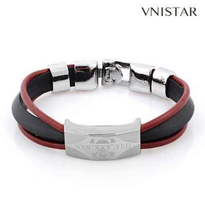 Bracelets, leather bracelet for unisex, leather bangle, VSB114, length in 20cm, 2pcs per pack