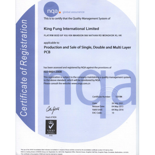 KF ISO9001: 2008