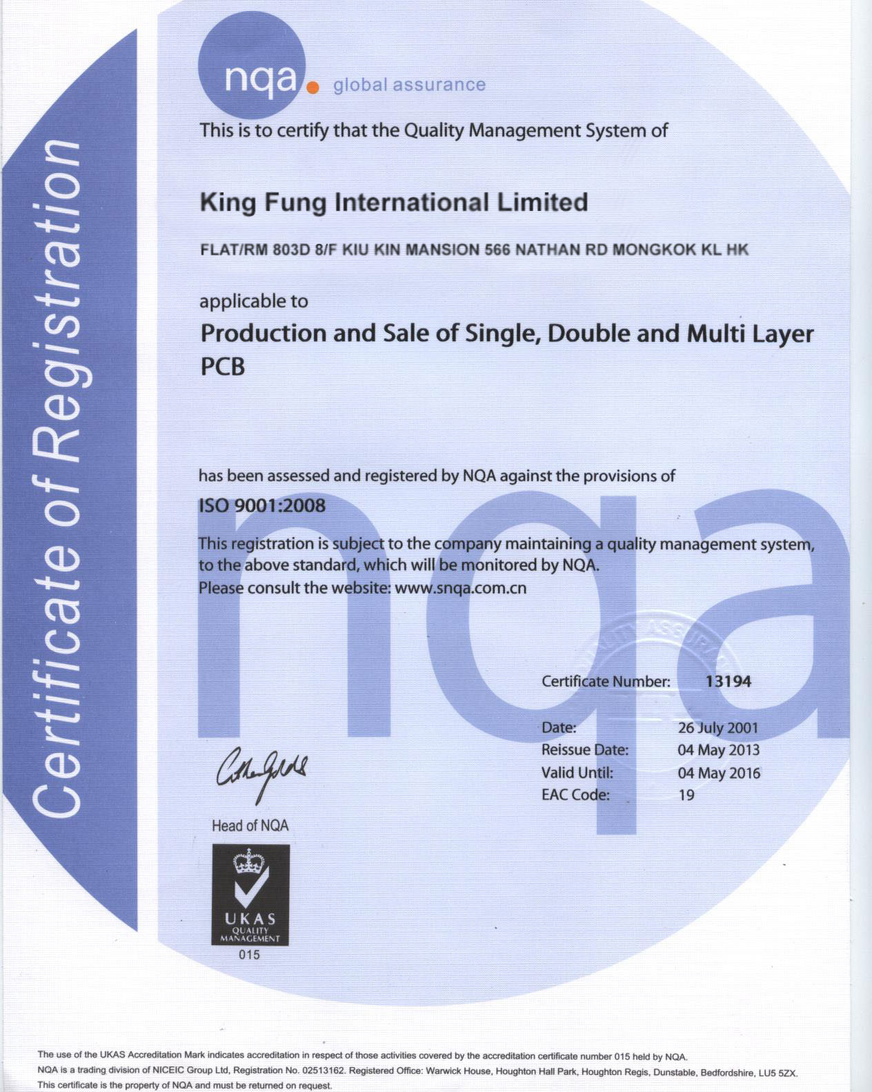 KF ISO9001:2008