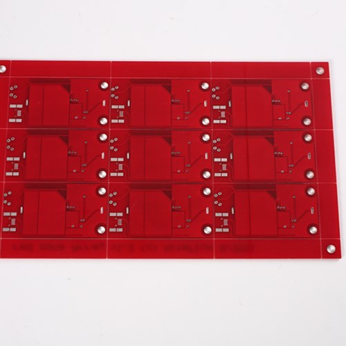 2layer Red Soldermask HAL-Free PCB