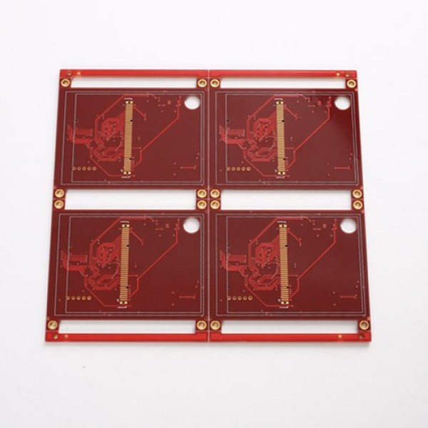 6layer LCD PCB circuit Board For Red Soldermask with Half V-CUT