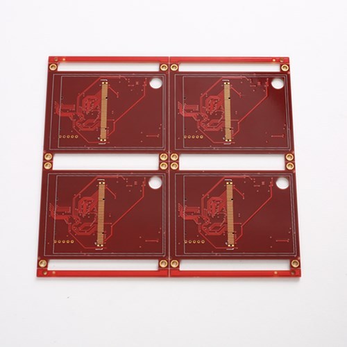 6layer LCD PCB circuit Board For Red Soldermask with Half V-CUT