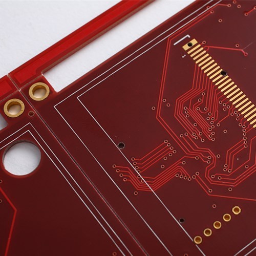 6layer LCD PCB circuit Board For Red Soldermask with Half V-CUT