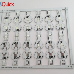 Светодиодная режущая электроника алюминиевая печатная плата для pcbquick