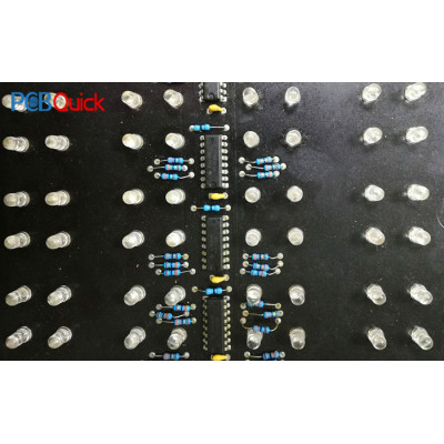 PCB prototype manufacturing: LED traffic signal display PCB assembly