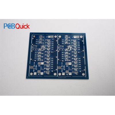 Double Layer Blue Soldermask HAL-Free PCB Board ​quick turn pcb
