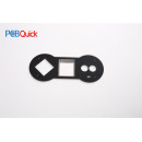Single layer pcb manufacturing process：Double Sided Soldermask With Plating Copper Word