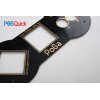 Single layer pcb manufacturing process：Double Sided Soldermask With Plating Copper Word