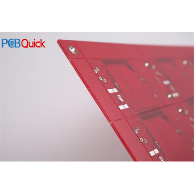 2Layer Red Soldermask HAL-Free PCB circuit board manufacturer