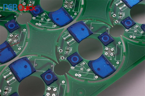 FR4 Multilayer PCB Manufacturing With Blue Peelable Mask Layer