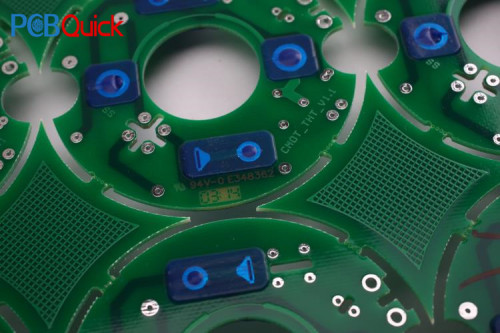 FR4 Multilayer PCB Manufacturing With Blue Peelable Mask Layer