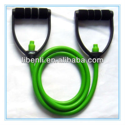 Resistance tubes in green with D handles