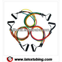 Latex tubing stretch tubing exerciser