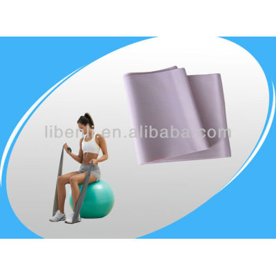 Flat resistance bands made of natural latex
