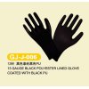 Open back polyster lining PU Coated Work Glove, knit wrist Gloves for farmming, gardening