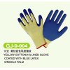 Customized blue, black, red open back Acrylic latex Coated Work Glove